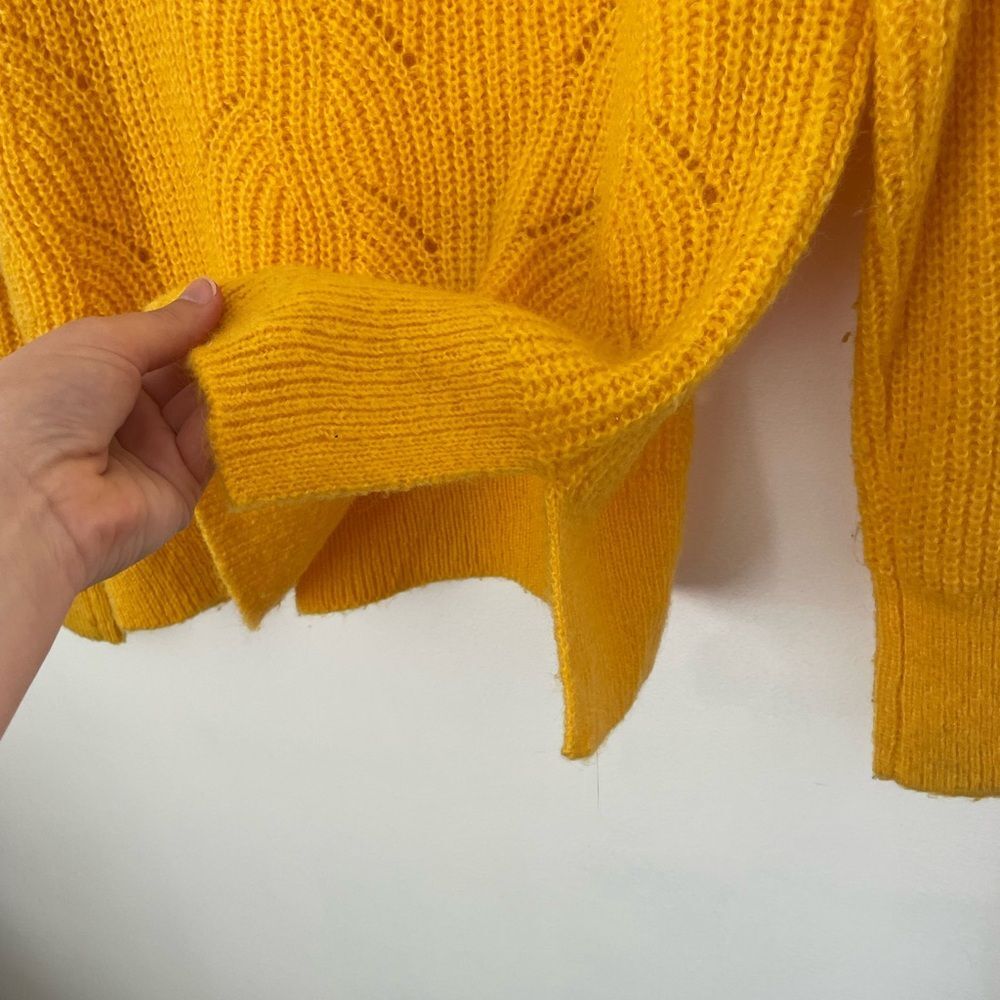 Boden Womens Golden Yellow Wool Blend Hadley Sweater Size Medium - Picture 13 of 14